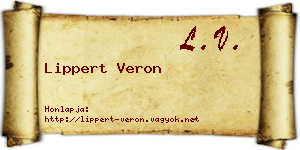 Lippert Veron névjegykártya